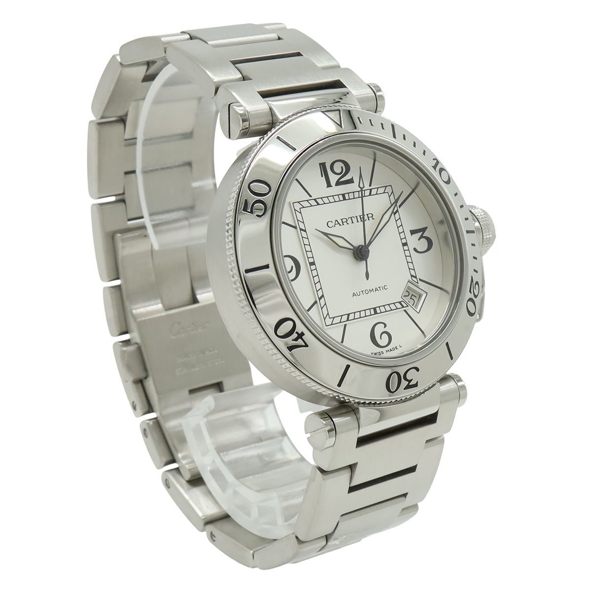 Cartier Pasha Seatimer Silver Dial Automatic Watch — view 3