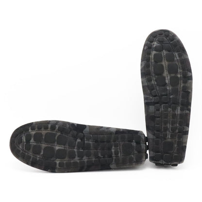 Louis Vuitton Arizona Line Driving Shoes Moccasins Slip Ons Camouflage Pattern — view 5