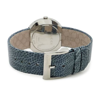Gucci U-play Silver Dial SS Leather Quartz Watch 129.4 — view 5