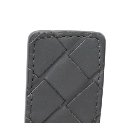 Bottega Veneta Intrecciato Belt Leather Gray — view 7