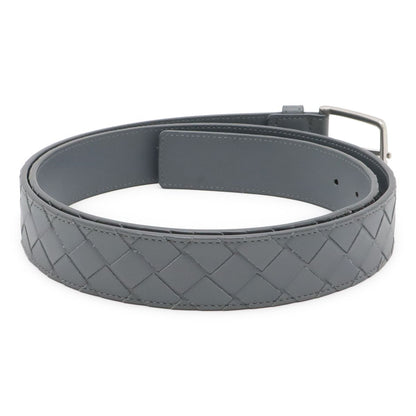 Bottega Veneta Intrecciato Belt Leather Gray — view 2
