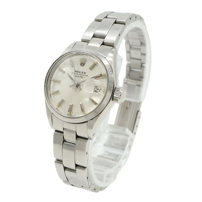 Rolex Oyster Perpetual Date Silver Dial Antique SS Automatic Watch No 28 — view 2
