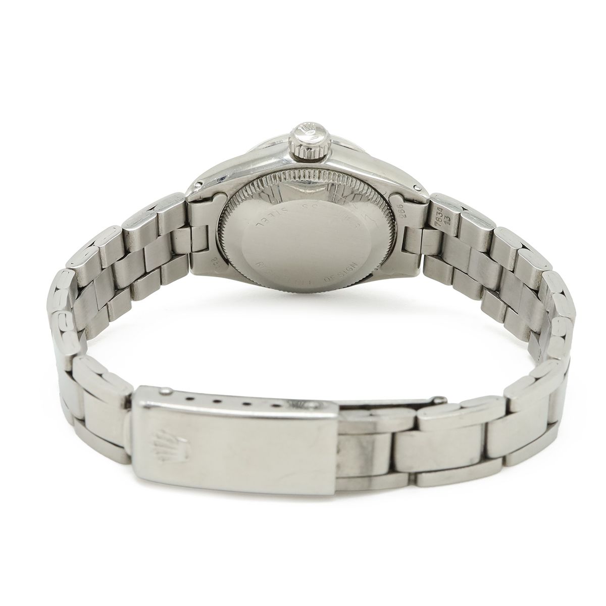 Rolex Oyster Perpetual Date Silver Dial Antique SS Automatic Watch No 28 — view 7