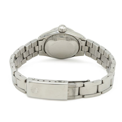 Rolex Oyster Perpetual Date Silver Dial Antique SS Automatic Watch No 28 — view 7