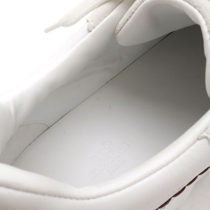 Hermes Bouncing Sneakers Logo Tartan Motif Leather White — view 8
