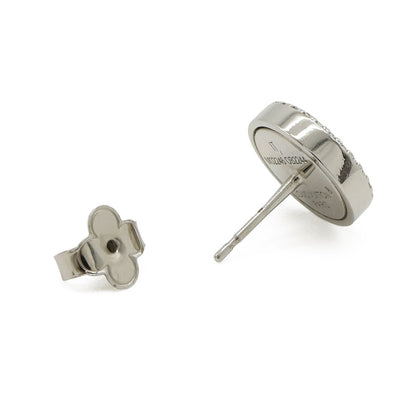 Louis Vuitton Earrings LV Sparkle Stud Metal Rhinestone One Side Only Single — view 3