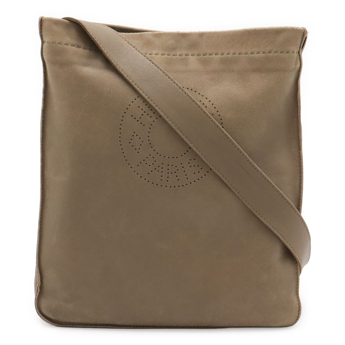 Hermes Clou de Selle Shoulder Bag Pochette Crossbody Perforated Any Milo
