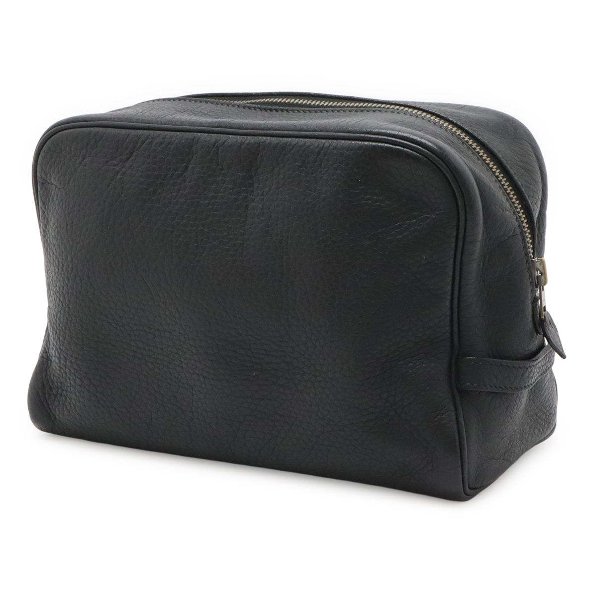 Hermes Trousse Victoria GM Clutch Pouch Case Taurillon Clemence Leather Black — view 2