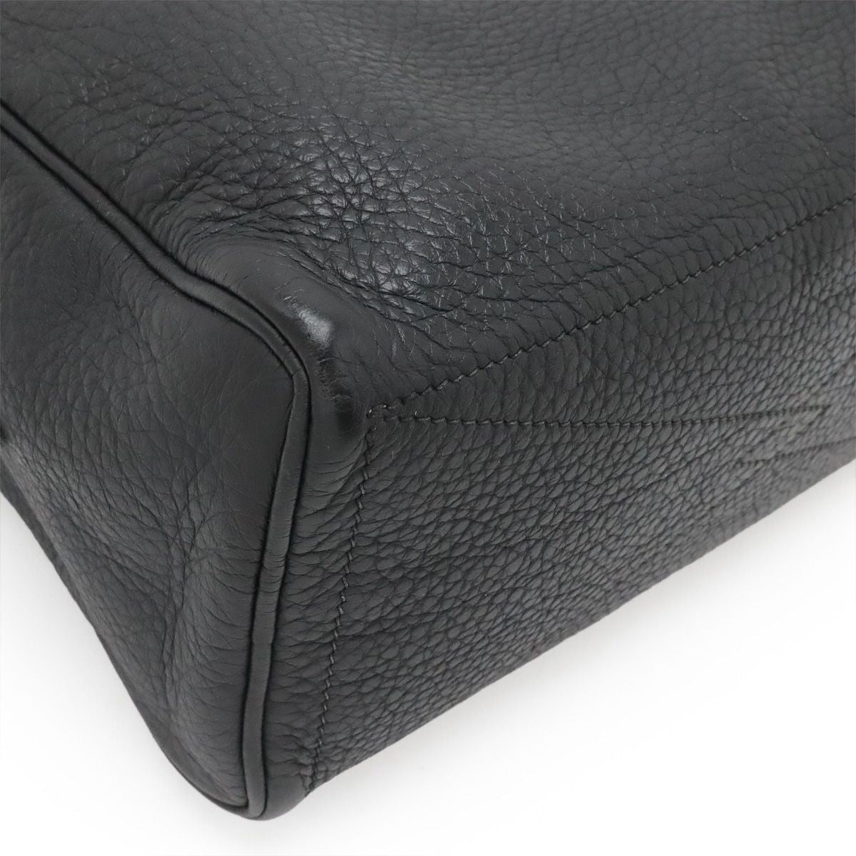 Hermes Trousse Victoria GM Clutch Pouch Case Taurillon Clemence Leather Black — view 3