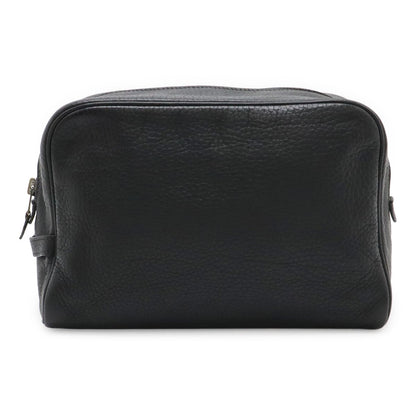Hermes Trousse Victoria GM Clutch Pouch Case Taurillon Clemence Leather Black
