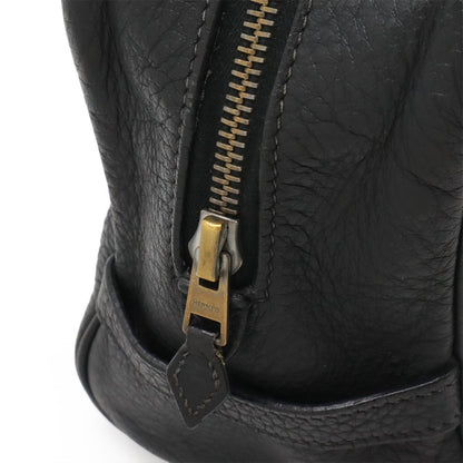 Hermes Trousse Victoria GM Clutch Pouch Case Taurillon Clemence Leather Black — view 4