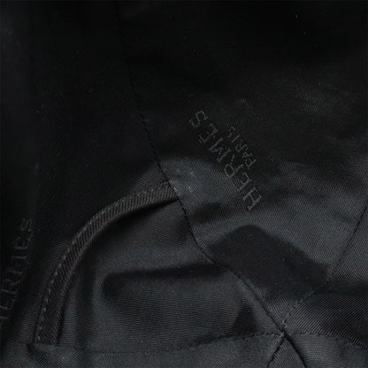 Hermes Hat Twill with Scarf 52% Polyester 28% Rayon 20% Polyurethane Black 56 — view 7