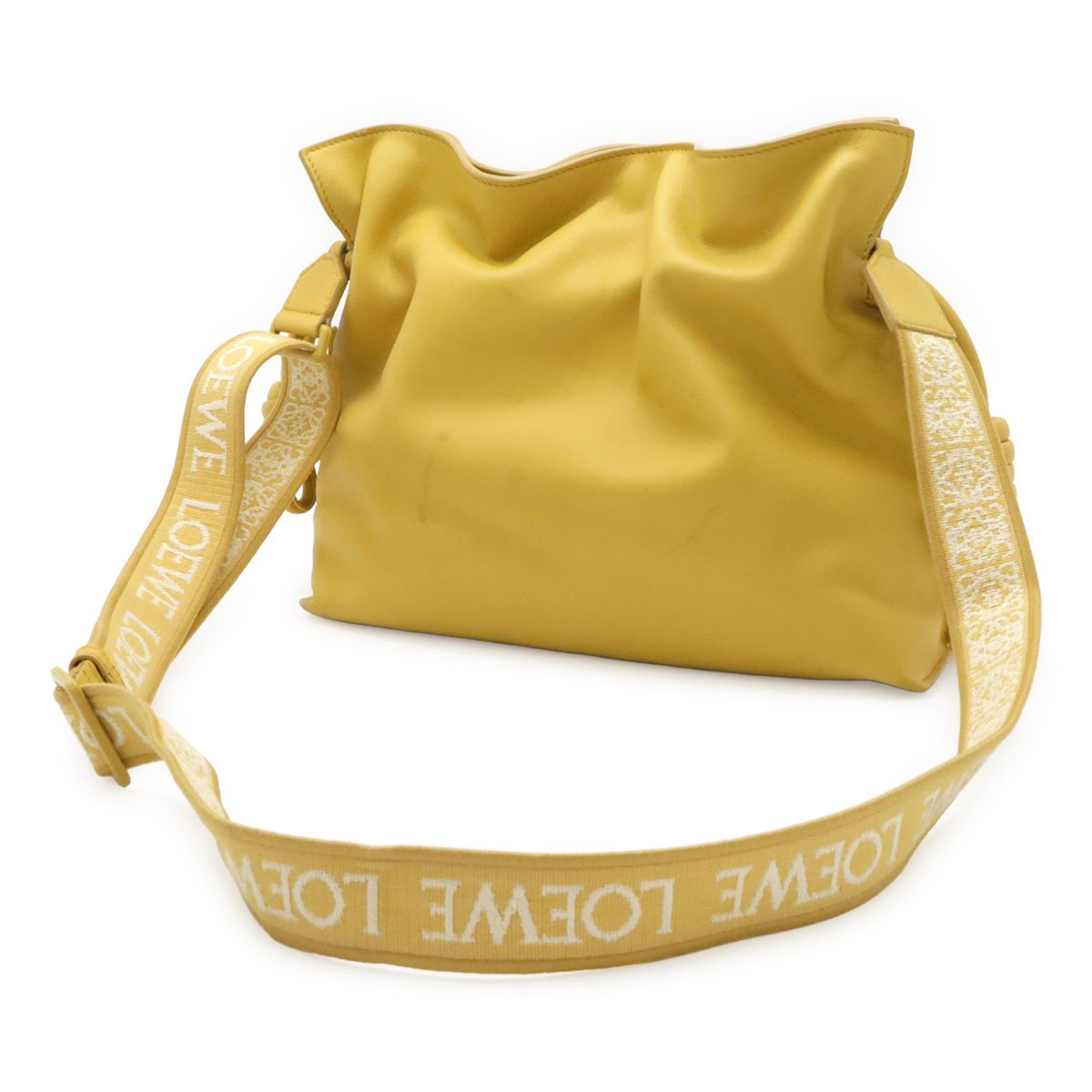 Loewe Flamenco Clutch Nano Pochette Shoulder Bag Logo Crossbody 2-Way Drawstring — view 2