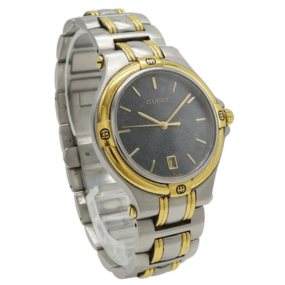 Gucci Black Dial Date SS Quartz Watch — view 3
