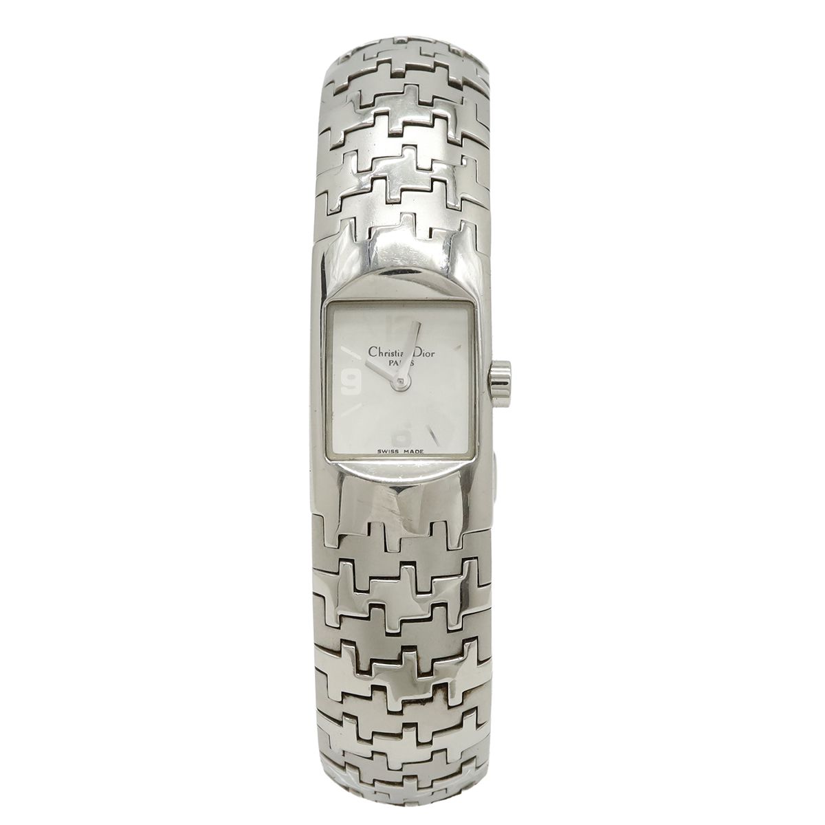 Dior Ific Silver Dial SS Quartz Watch