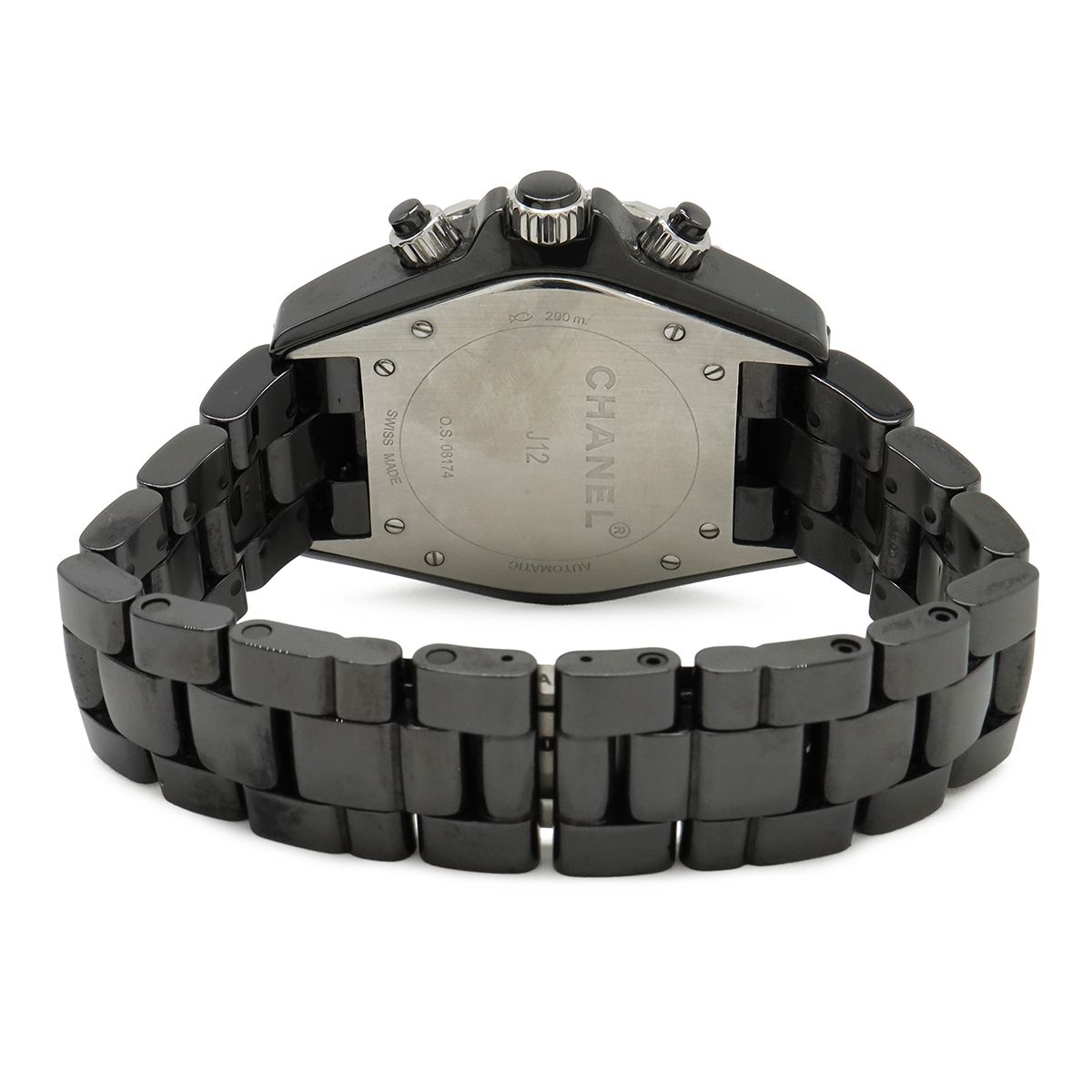 Chanel Chronograph Diamond Black Ceramic Dial Date Automatic Watch — view 7