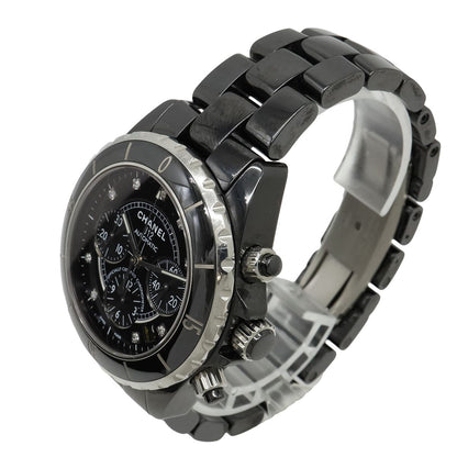 Chanel Chronograph Diamond Black Ceramic Dial Date Automatic Watch — view 6