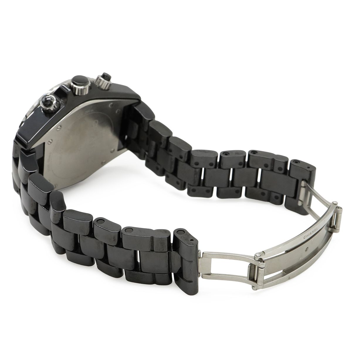Chanel Chronograph Diamond Black Ceramic Dial Date Automatic Watch — view 8