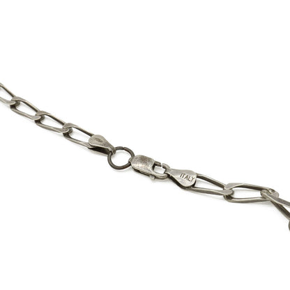 Cartier 2C Motif 2C Logo Pendant Head Charm Necklace Silver Chain External — view 6