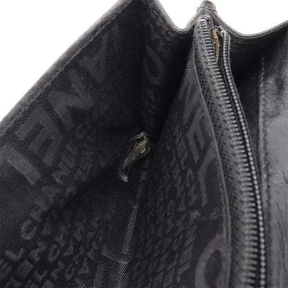 Chanel 2.55 Belt Bag 2-Way Clutch Leather Black Silver Chain Out of Stock 85 — view 9