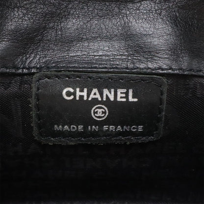 Chanel 2.55 Belt Bag 2-Way Clutch Leather Black Silver Chain Out of Stock 85 — view 8