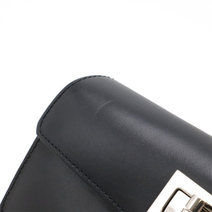 Chanel 2.55 Belt Bag 2-Way Clutch Leather Black Silver Chain Out of Stock 85 — view 5