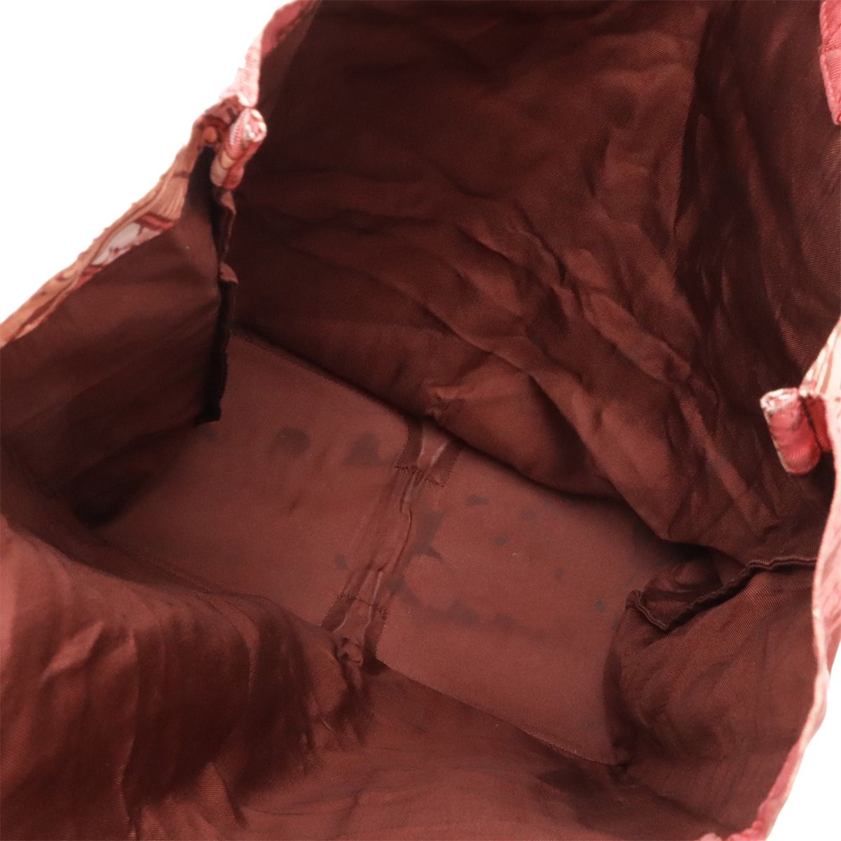 Hermes Silky Pop Eco Tote Foldable Buffalo Skipper Leather Silk Rouge Ash — view 9