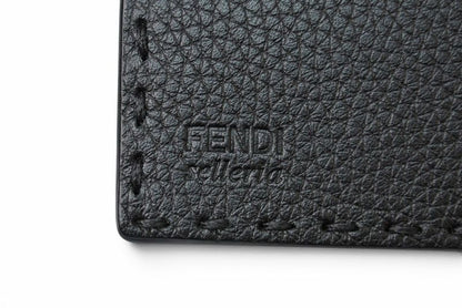 Fendi Wallet Selleria Leather Black Silver — view 7