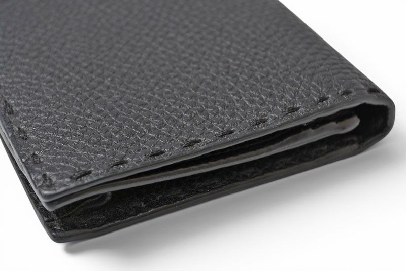 Fendi Wallet Selleria Leather Black Silver — view 4