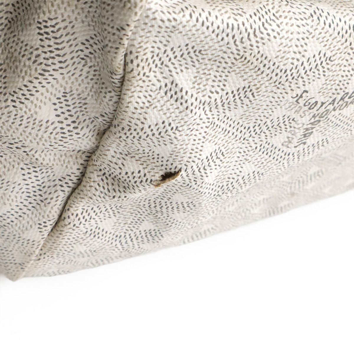 Goyard Saint Louis PM Tote Shoulder Bag Leather White Gray Pouch Out of Stock — view 4
