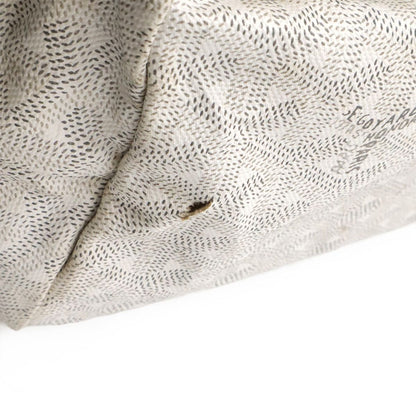 Goyard Saint Louis PM Tote Shoulder Bag Leather White Gray Pouch Out of Stock — view 4