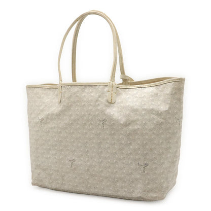 Goyard Saint Louis PM Tote Shoulder Bag Leather White Gray Pouch Out of Stock — view 2