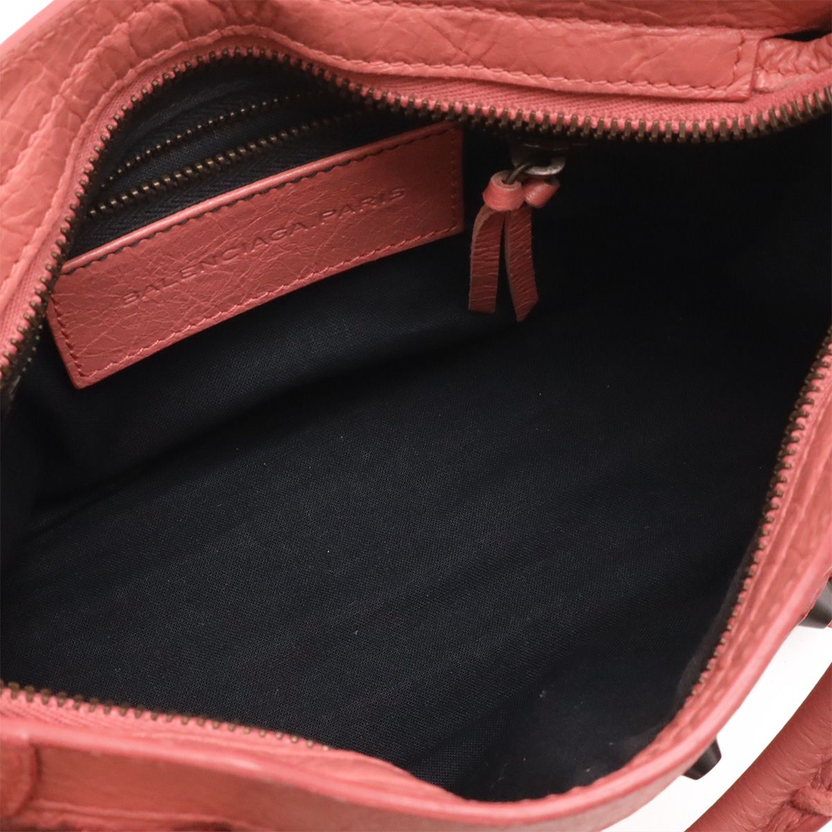 Balenciaga Classic Mini City Mini Bag 2-Way Leather Pink with Mirror — view 7