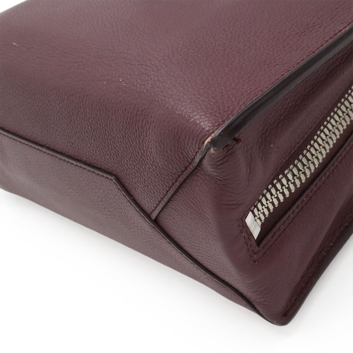 Balenciaga Paper A6 Zip Around Tote 2-Way Shoulder Bag Leather Purple Mirror — view 3