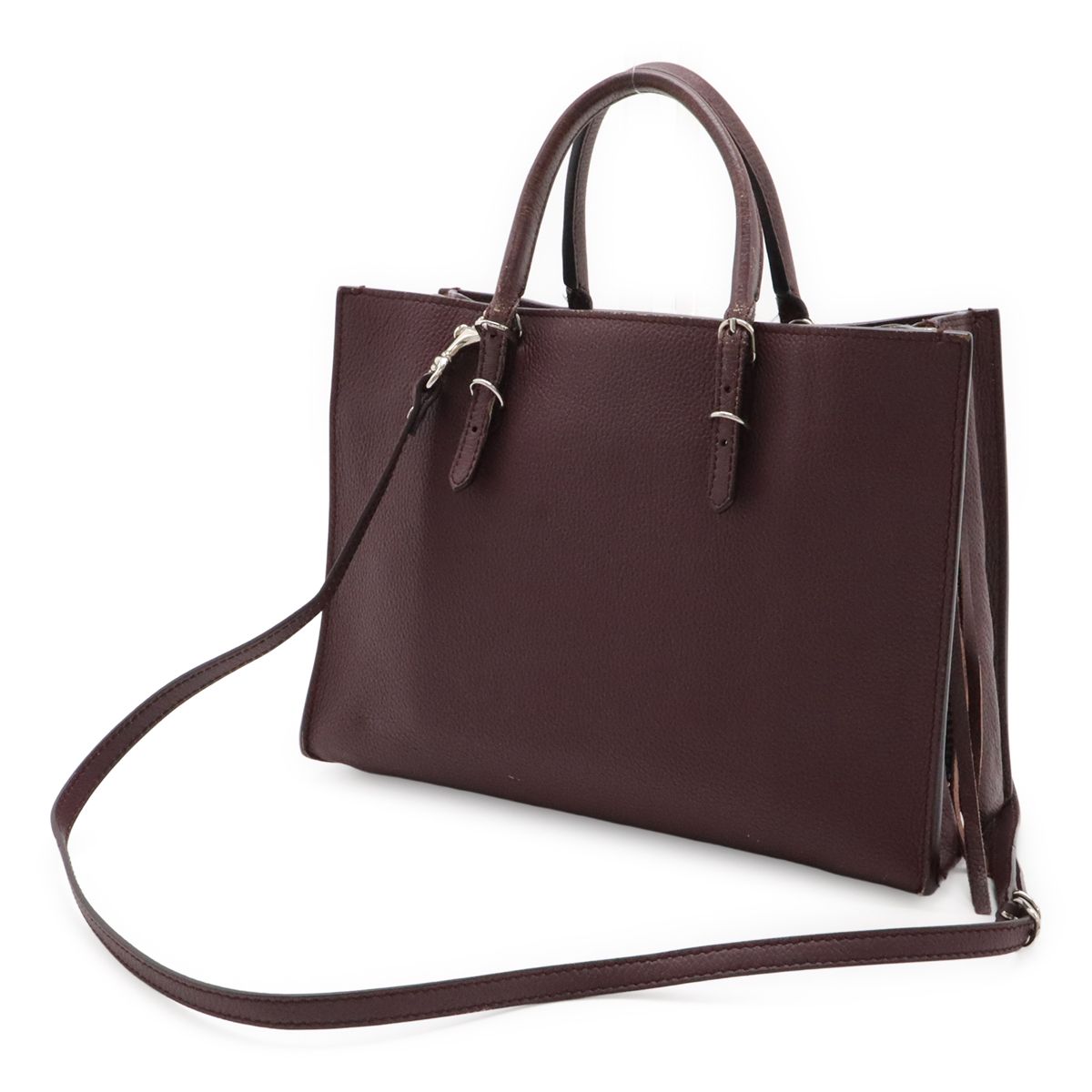Balenciaga Paper A6 Zip Around Tote 2-Way Shoulder Bag Leather Purple Mirror — view 2