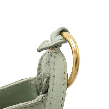 Balenciaga Giant Hip Shoulder Bag Pochette 2-Way Clutch Leather Light Green — view 5
