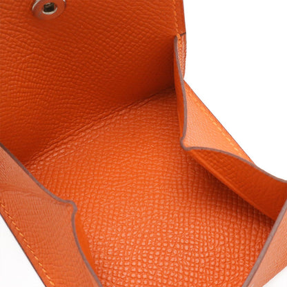 Hermes Mc2 Porto Monewat Coin Purse Square Veau Epsom Orange — view 5