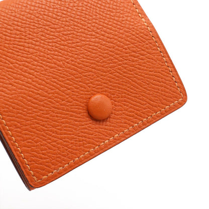 Hermes Mc2 Porto Monewat Coin Purse Square Veau Epsom Orange — view 4