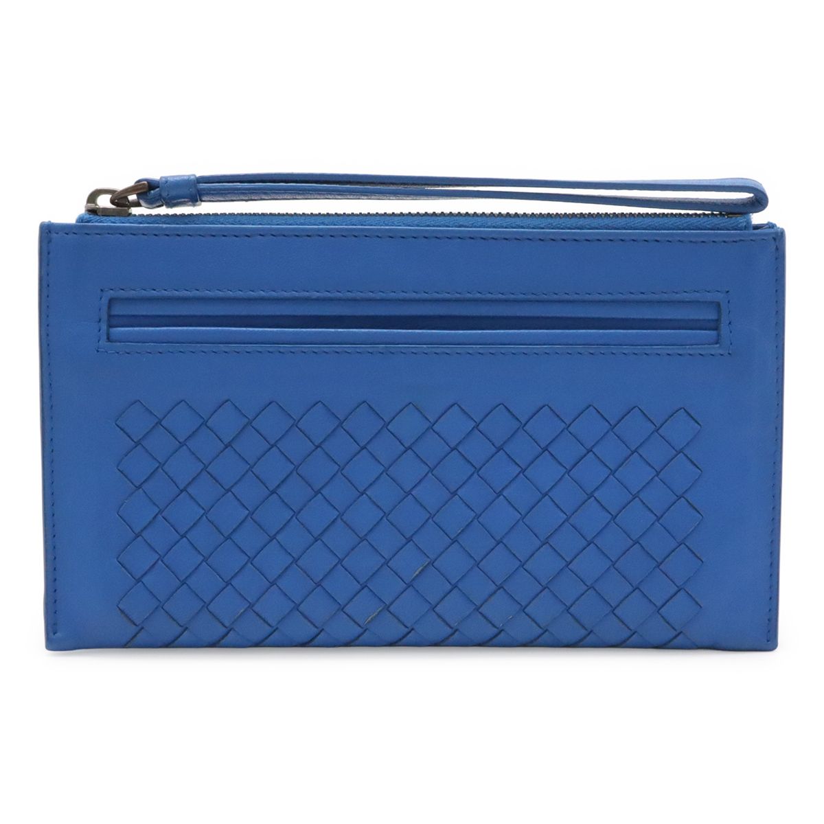 Bottega Veneta Intrecciato Clutch Leather Blue