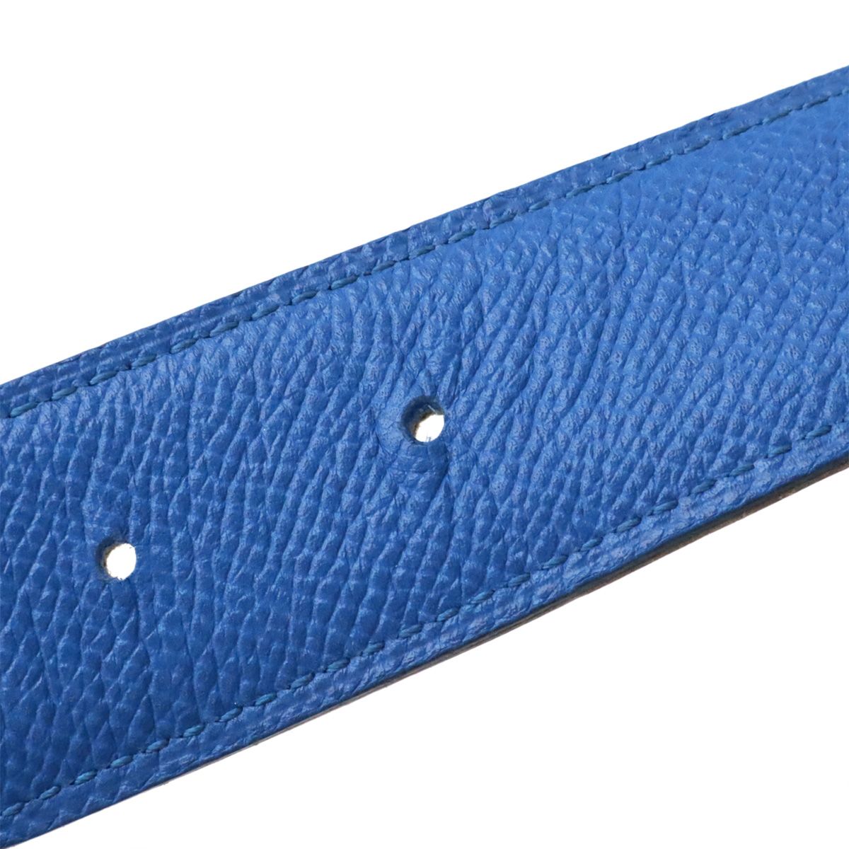 Hermes Belt Reversible Veau Epsom Blue Gold Light Brown 65 — view 6