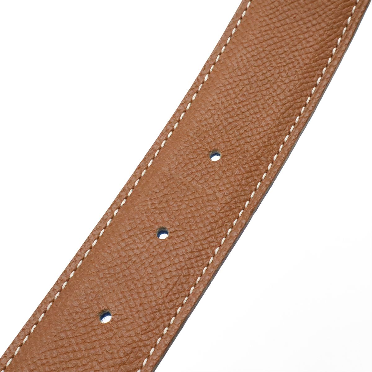 Hermes Belt Reversible Veau Epsom Blue Gold Light Brown 65 — view 5