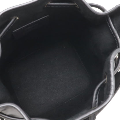 Fendi Logo Mon Tresor Mini Bag Drawstring 2-Way Leather Black Silver — view 8