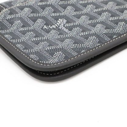 Goyard Plumet Pouch Wallet Shoulder Bag Pochette 2-Way Clutch Herringbone — view 3