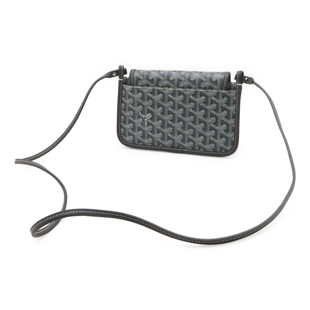 Goyard Plumet Pouch Wallet Shoulder Bag Pochette 2-Way Clutch Herringbone — view 2
