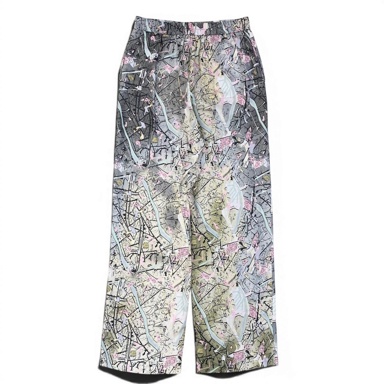 Fendi Pants Silk All Over Pattern 46 Gray — view 3
