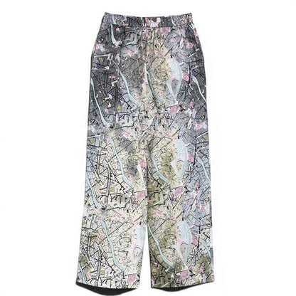 Fendi Pants Silk All Over Pattern 46 Gray — view 3