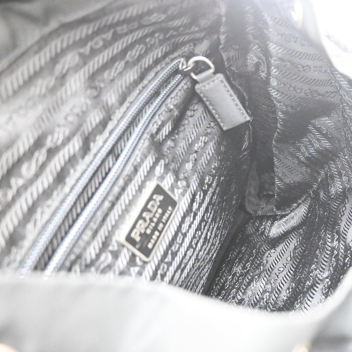 Prada Lussac Backpack Canvas Leather — view 9