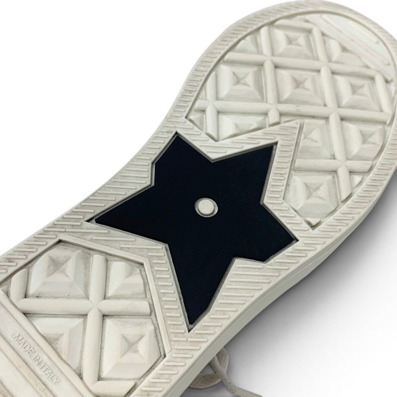Dior Walk'n' Sneakers Fabric Leather Gray Ivory Logo Knit — view 8