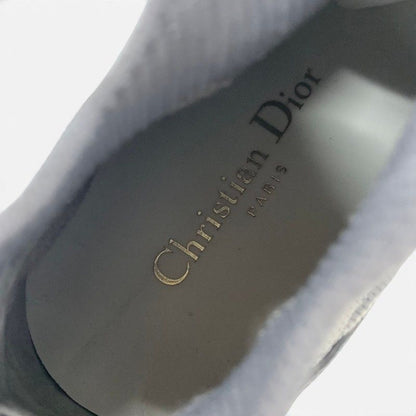 Dior Walk'n' Sneakers Fabric Leather Gray Ivory Logo Knit — view 7