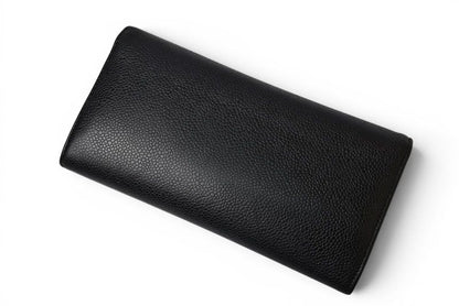 Chanel Wallet Caviar Leather Black CC Logo — view 3